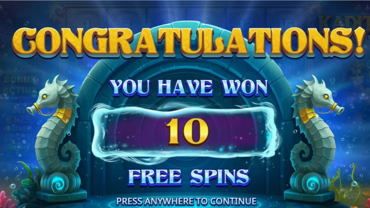 Kadita Ocean Fury slot machine underwater theme
